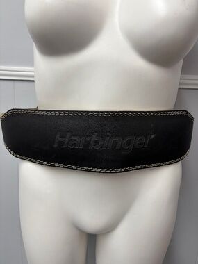 Harbinger 4" Padded Leather Weight Lifting Belt